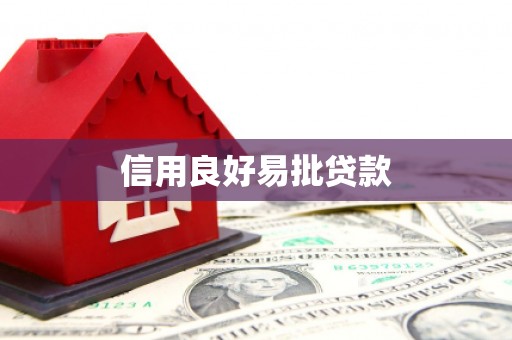 斗南信用良好易批贷款