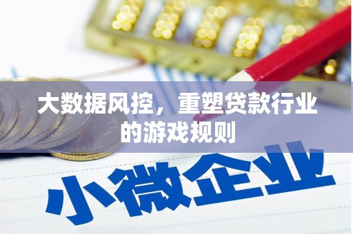 斗南大数据风控，重塑贷款行业的游戏规则