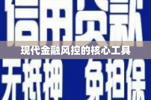 斗南现代金融风控的核心工具