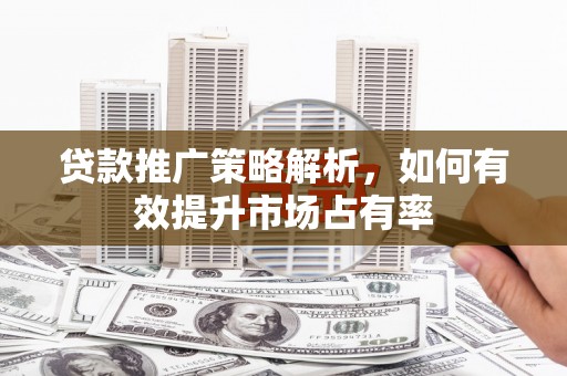 斗南贷款推广策略解析，如何有效提升市场占有率