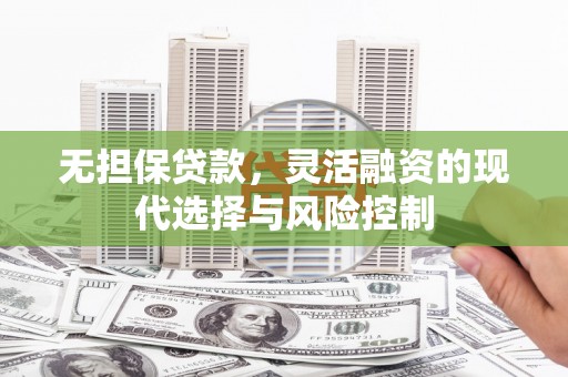 斗南无担保贷款，灵活融资的现代选择与风险控制