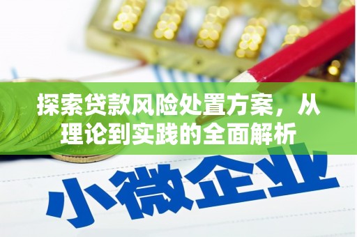 斗南探索贷款风险处置方案，从理论到实践的全面解析