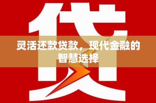 斗南灵活还款贷款，现代金融的智慧选择