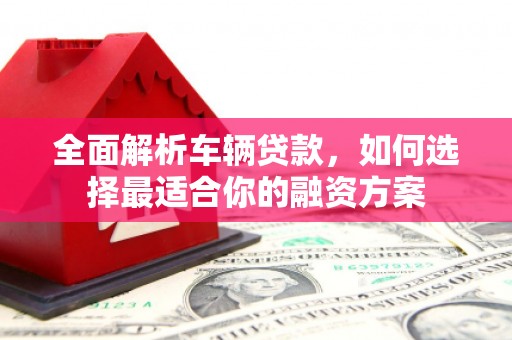 斗南全面解析车辆贷款，如何选择最适合你的融资方案