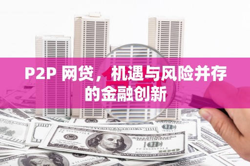 斗南P2P 网贷，机遇与风险并存的金融创新