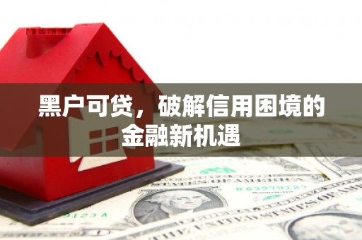 斗南黑户可贷，破解信用困境的金融新机遇