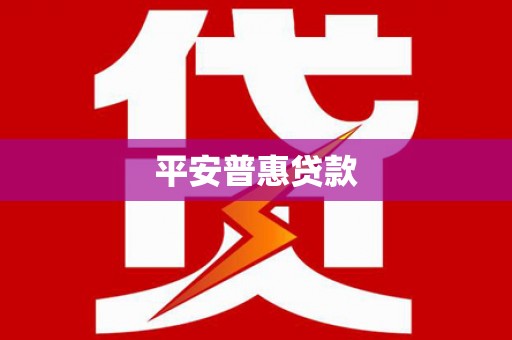 斗南平安普惠贷款